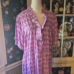 Simply Southern Pink and Purple Maxi Dress